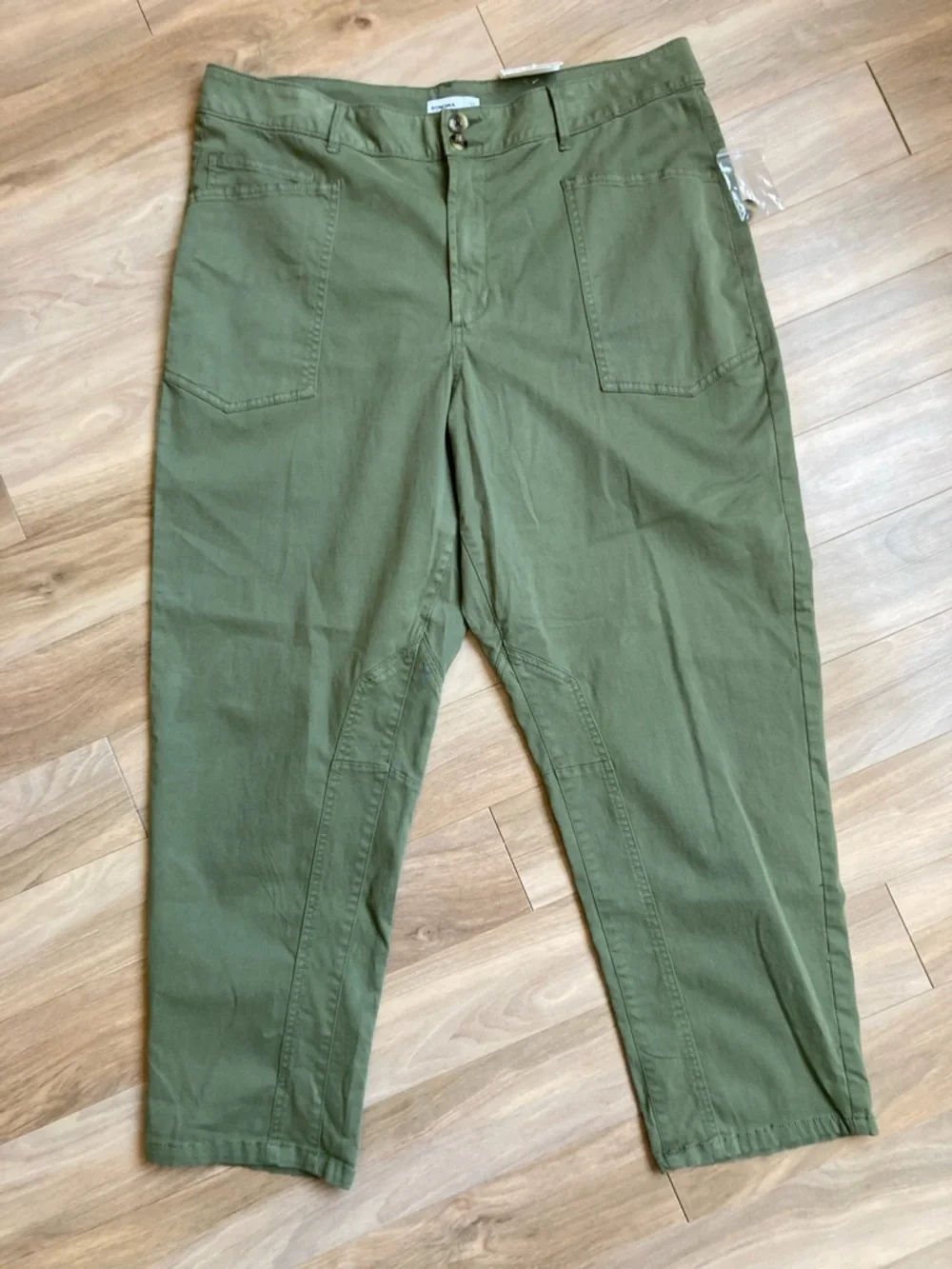 Sonoma olive green utility pant midrise pant 16P - Picture 1 of 17